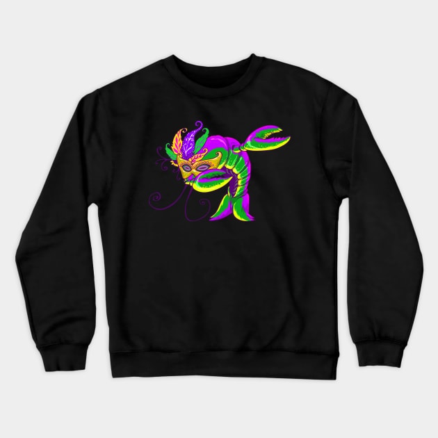 Mardi Gras Dabbing Crawfish Dab Dance Crewneck Sweatshirt by ScottsRed